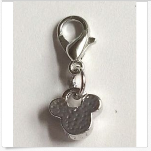 Disney Austrian Crystal Mickey Mouse Ears Charm Vintage Disneyana Signed Silver - Picture 8 of 9